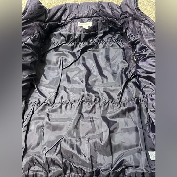 Coldwater Creek Vest Women’s Size 14 L Dark Purple Stretch Puffer Quilted - Picture 9 of 10